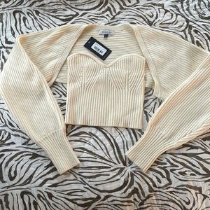 Knit Set Top / Cream / Small
